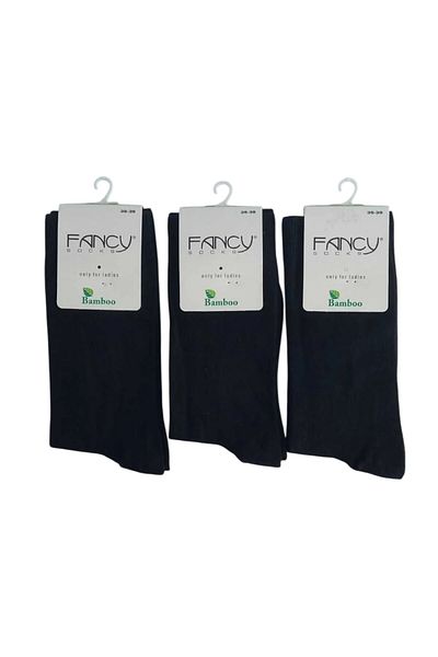 hefox 3 Pairs Women's Bamboo Seamless Comfortable Elastic Classic Premium Socks