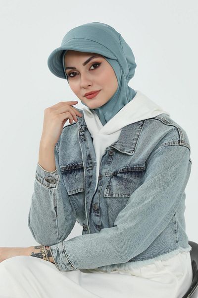 Aisha's Design بونيه مع قناع قابل للإزالة، عمامة، B-82