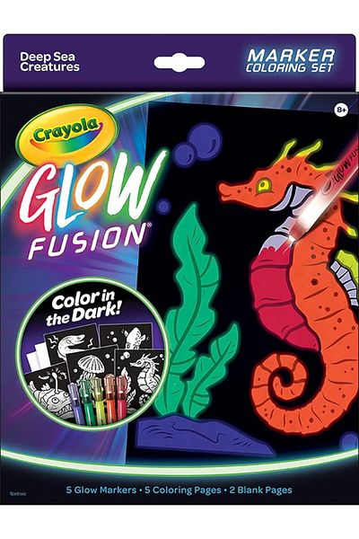 Crayola Glow Fusion Marker Coloring Set -Deep Sea Creatures CY74-7493