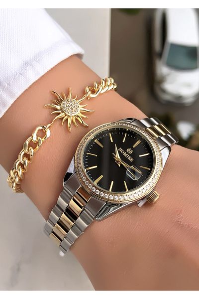 Homies Original Invoice Waterproof Women's Wrist Watch with Bracelet Gift