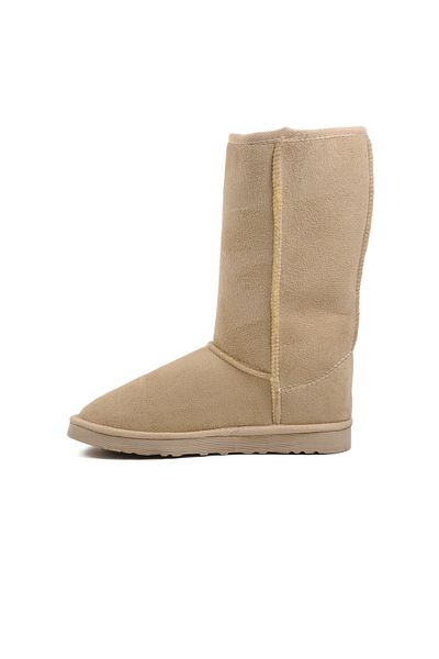 AYAKMOD Γυναικείες Μπότες Μπεζ Suede