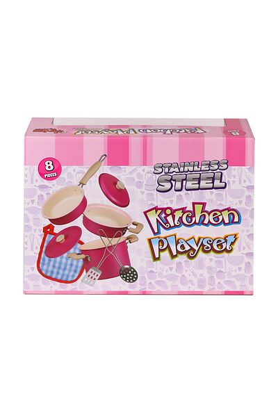 NillyToys 1818-6A Vardem Toy - 8 Pieces Enamel Pots