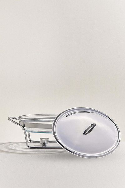 Paşabahçe Chrome Colored Tableware Hot Serve Set
