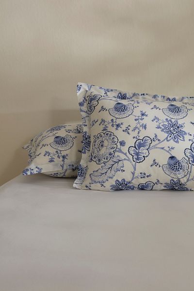 Karaca Home Amar Μαξιλαροθήκη 2 τεμαχίων Μπλε