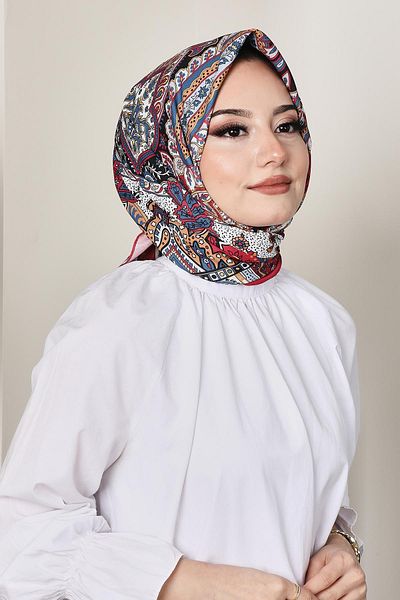 AFVENTE Burgundy Soft Indian Scarf