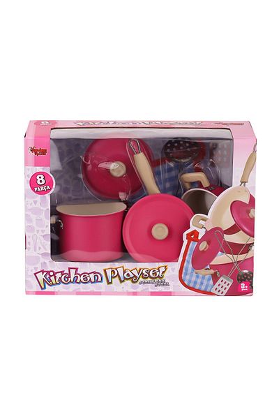 NillyToys 1818-6A Vardem Toy - 8 Pieces Enamel Pots