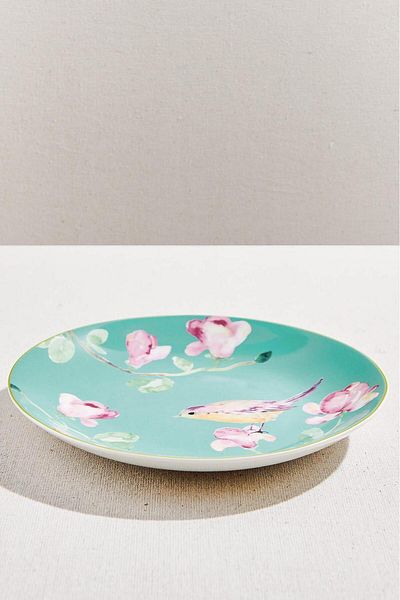 Paşabahçe Aşiyan Porcelain Cake Plate Blue