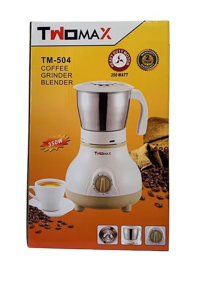 TWOMAX Coffee Grinder 600ml 350W TM-504 - White