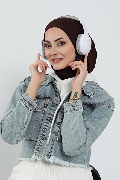 Aisha's Design Καπέλο με αφαιρούμενο προστατευτικό οράκι, τουρμπάνι, B-82, καφέ