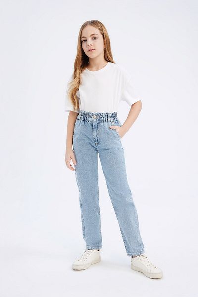 DeFacto Pantaloni de blugi din bumbac pentru fete D7112a825sm