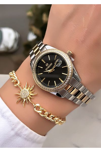 Homies Original Invoice Waterproof Women's Wrist Watch with Bracelet Gift