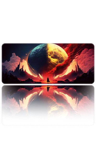 HELİXSUN لوحة ماوس كبيرة الحجم لمشغل الألعاب Xxl 90x40 سم Bloodymoon