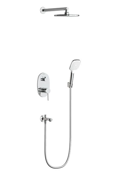 TESKA Tenedos Two-Way Shower Set-Chrome