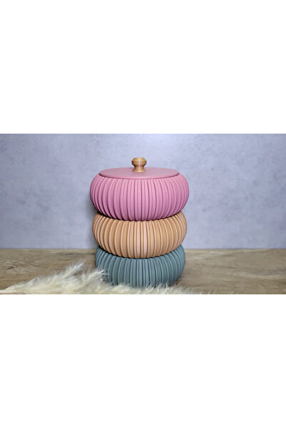 Aliz مجموعة تخزين المجوهرات المكونة من 3 قطع مع أغطية - منظم