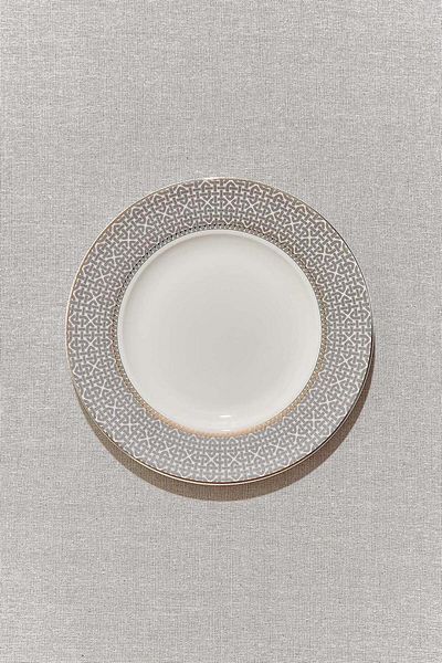 Paşabahçe Brown Color Porcelain Cake Plate - Cream Brown