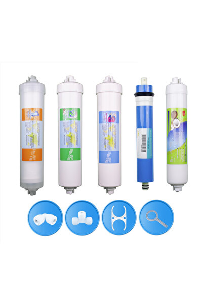 Arvepa Su Arıtma Cihazı Membranlı İnline 5'li Filtre Set ve Yenileme Kiti