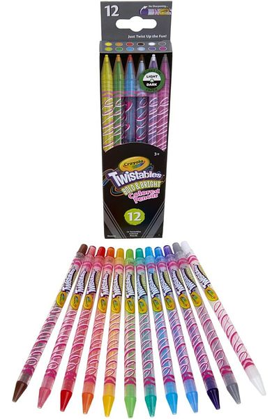 Crayola Bold & Bright Twistable Colored Pencils 12 count