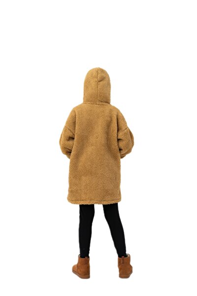 bysezerozer Wellsoft Children's Wearable Fleece Kangaroo Oversize Sweatshirt - Double-Sided Hooded Home Blanket