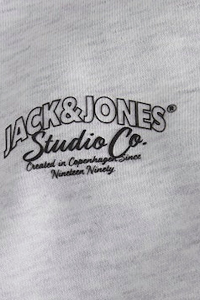 Jack & Jones Ανδρικό λευκό φούτερ Jorbronx 12262880-BrightWhite