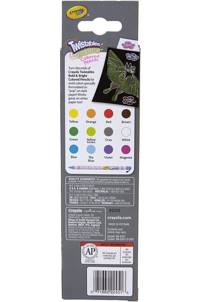 Crayola Bold & Bright Twistable Colored Pencils 12 count