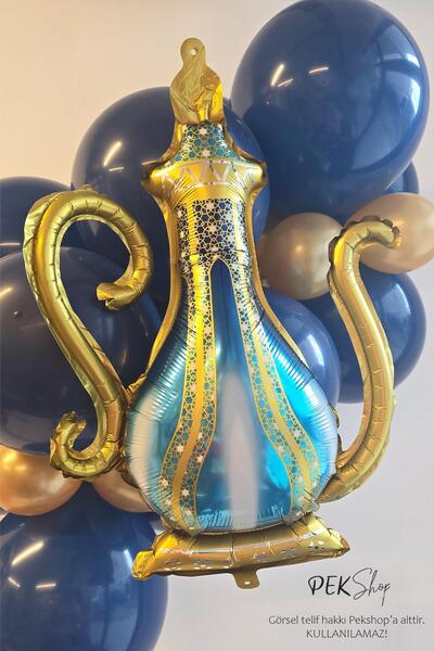 PEKSHOP İbrik Folyo Balon Ramazan Süslemesi Ramazan Şerbet İbriği Ramazan Balonu