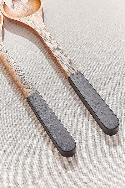 Paşabahçe Wooden Urban Salad Serving Set