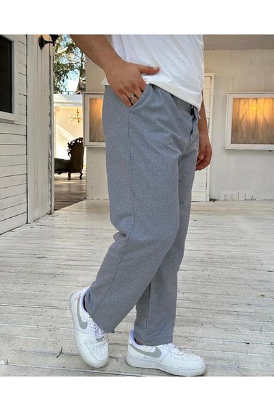 yg ydn giyim Pantaloni de sport cu talie înaltă cu picior drept afumat - Pantaloni de sport confortabili