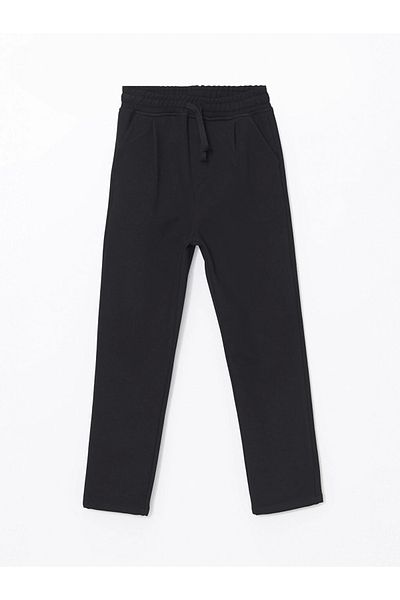 LC Waikiki Lcw Kids Black Boys' Trousers with Elastic Waist