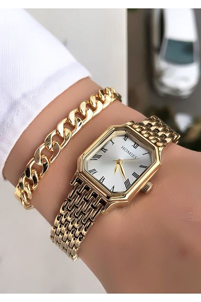 Homies Original Invoice Waterproof Women's Wrist Watch with Bracelet Gift