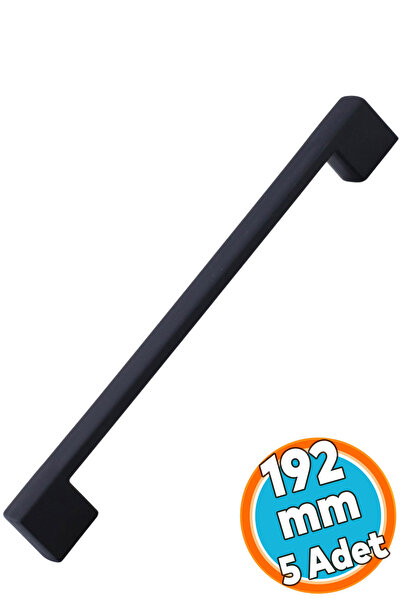 NZB Mobilya Kulp Siyah Çekmece Mutfak Dolap Dolabı Kulpu Kulbu Kulpları 192 m...