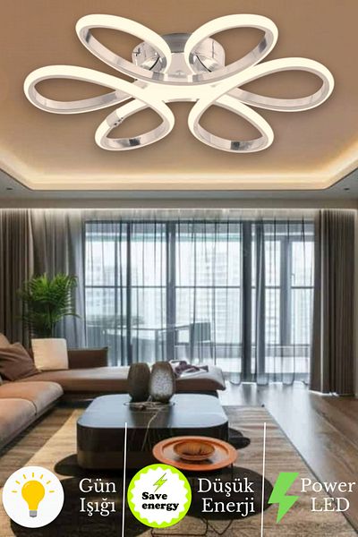 neeko Linup Modern Plafonier - Chandelier Daylight Grey Case, Zero Led Ceiling