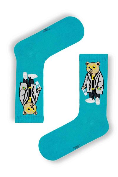 CARNAVAL SOCKS Тенис чорапи с шарка на синьо мече