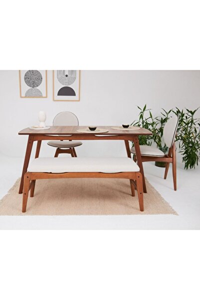 VOWTURKEY Touch Iskandinav El Işçiliği Gürgen Iskelet Mutfak&salon Masa Takım...