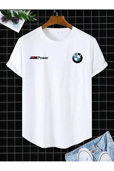 Minikelya New Season Bmw I am Power Printed T-shirt 2 Pieces Set