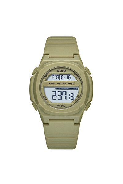 Astro Kids's  Movement Watch, Digital Display and Silicone Strap - A23930-PPHH, Green