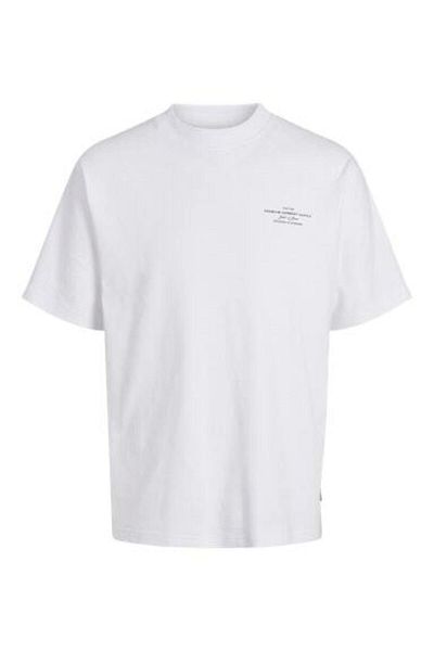 Jack & Jones Ανδρικό μπλουζάκι Jprblachad Branding Ss Crew Neck Sn 12259357 Φωτεινό Λευκό