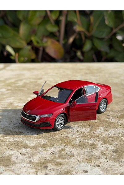 scntoys Skoda Octavia Koleksiyon Metal Araba 12cm Lüks Araba Kırmızı Oyuncak ...