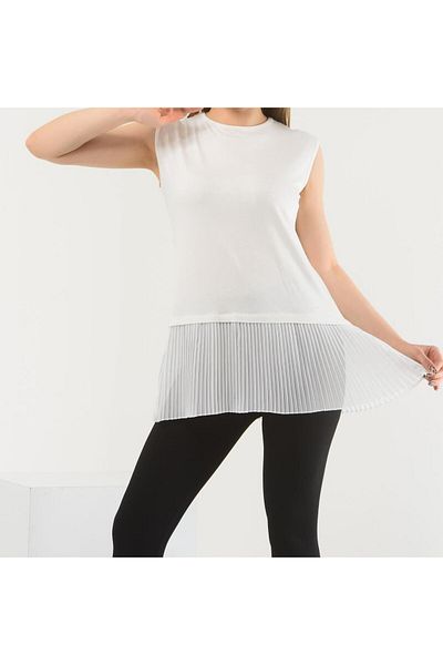 Modahiro Lenjerie cu pliuri fără mâneci - MDH0037