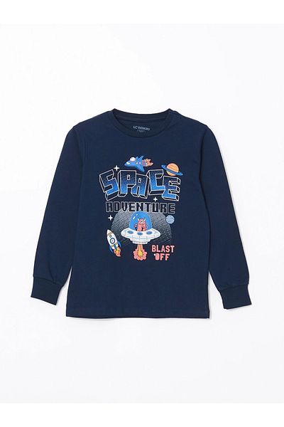 LC Waikiki Lcw Kids Crew Neck Boy Pajamas Set