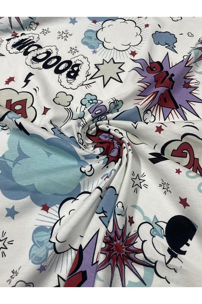Kumaş sever Children's Patterned Combed Fabric