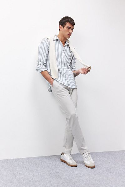 DeFacto Basic Jogger Pants - Straight Waist, Lace-Up Pocket, Straight Leg C6022Ax25Sp