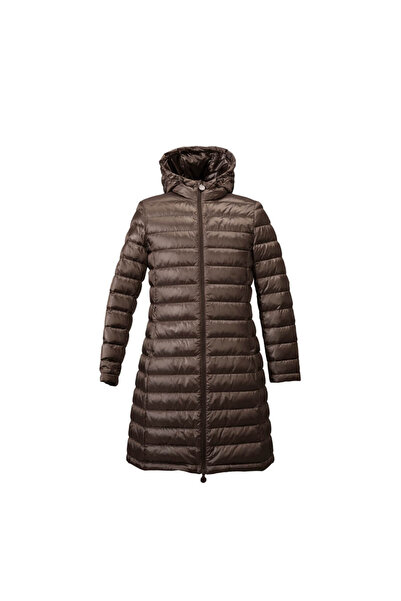 Penelope Vera Collection - 100% Goose Feather Coat Brown S