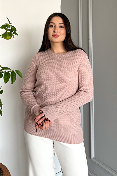 ModaPlaza Kadın Burgu Triko Kazak 5484