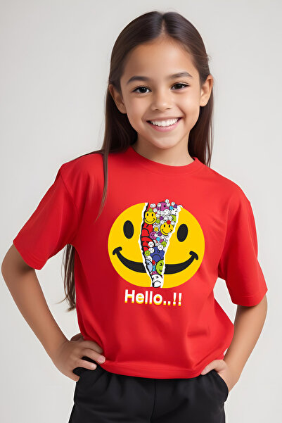 FYK COLLECTİON Gülücük Štampano Djevojačka majica kratkih rukava T-shirt