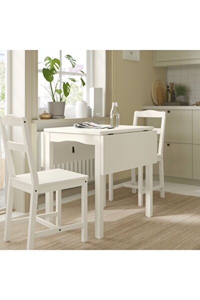 IKEA katlanır mutfak masası, beyaz, 2-4 kişilik, katlanabilir, 55/82/109x74 cm