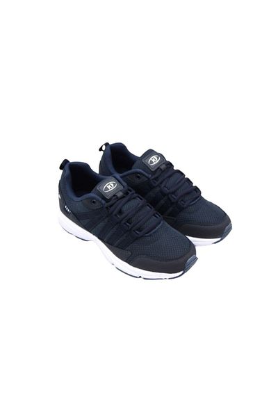 M.P. Navy Blue White Unisex Sneakers - Comfort Sole, Lace-Up