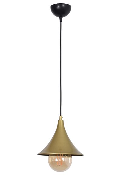 Modavize Thomas Modern Design - Children's Room and Kitchen Tumbled Color Metal Single Chandelier (Without Bulb)