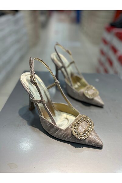 Hacıoğlu Ayakkabı Pantofi de rochie de seară pentru femei Vollex Glittery Stone