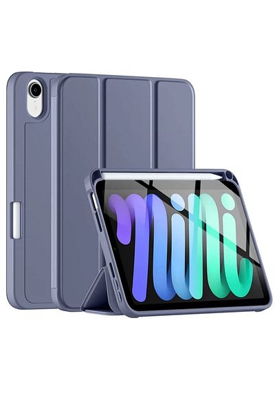 TEKNETSTORE iPad Mini 7 (A17 Pro) Case Smart Pen Slot Charging Case with Sleep Mode