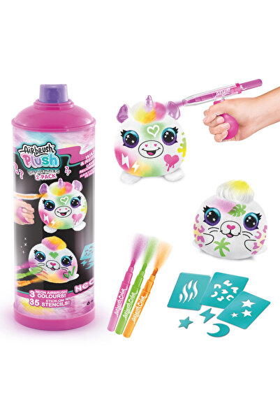 Canal Toys Airbrush Plush Neon Mini Mystery Pack of 2